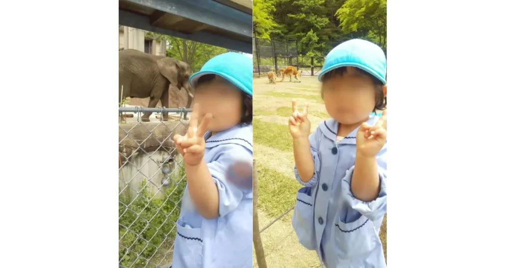 私の娘と動物たち