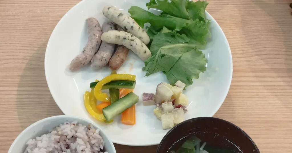 無添加ウインナー定食