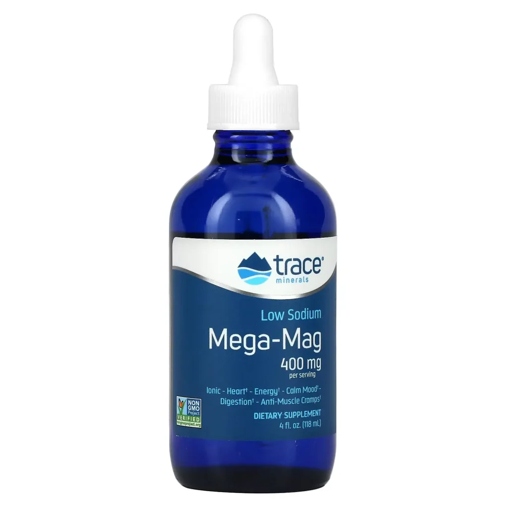 Trace-Minerals-®-低塩メガマグネシウム、400mg、118ml（4液量オンス）