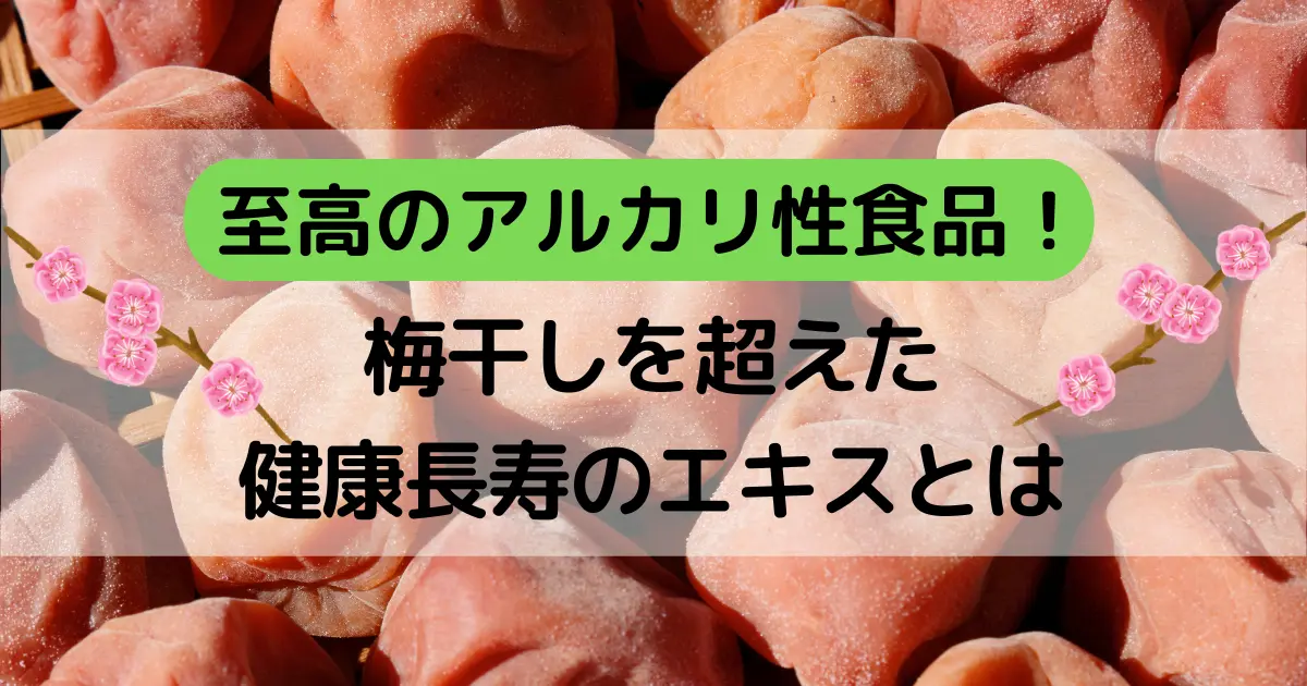 至高のアルカリ性食品！梅干しを超えた健康長寿のエキスとは